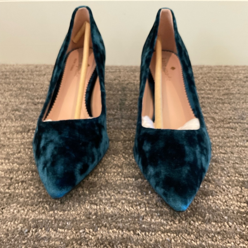 Kate Spade Crystalline Pump - Blue Velvet - Picture 2 of 8